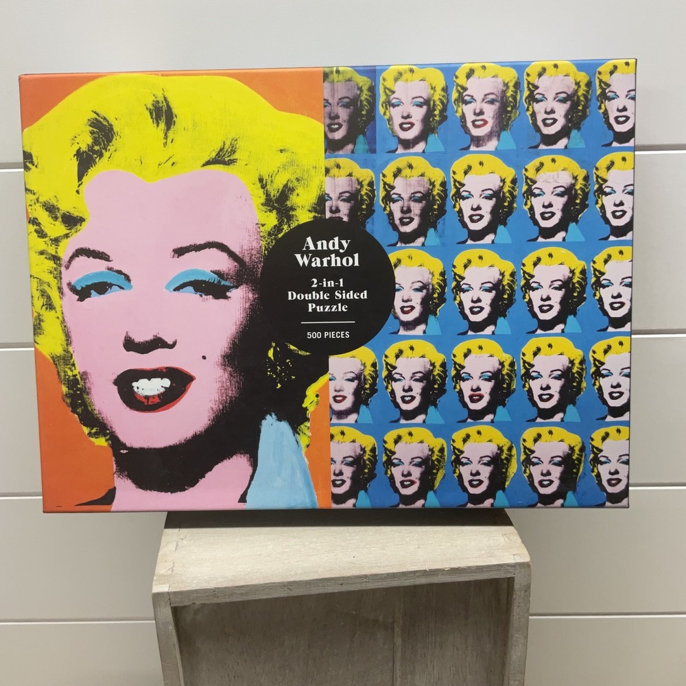 Galison Andy Warhol Marilyn Monroe 2-in-1 Double Sided 500 Piece Puzzle M092420G
